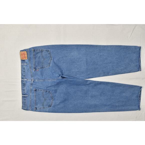 Levi's 550 Relaxed Fit Jeans Men's Blue Regular Size 46x30 Cotton Blue Zip - Picture 2 of 8